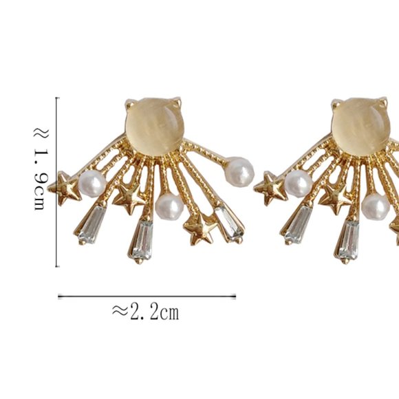 💕LAST ONE 💙Sterling Silver Star Earrings - Picture 3 of 11